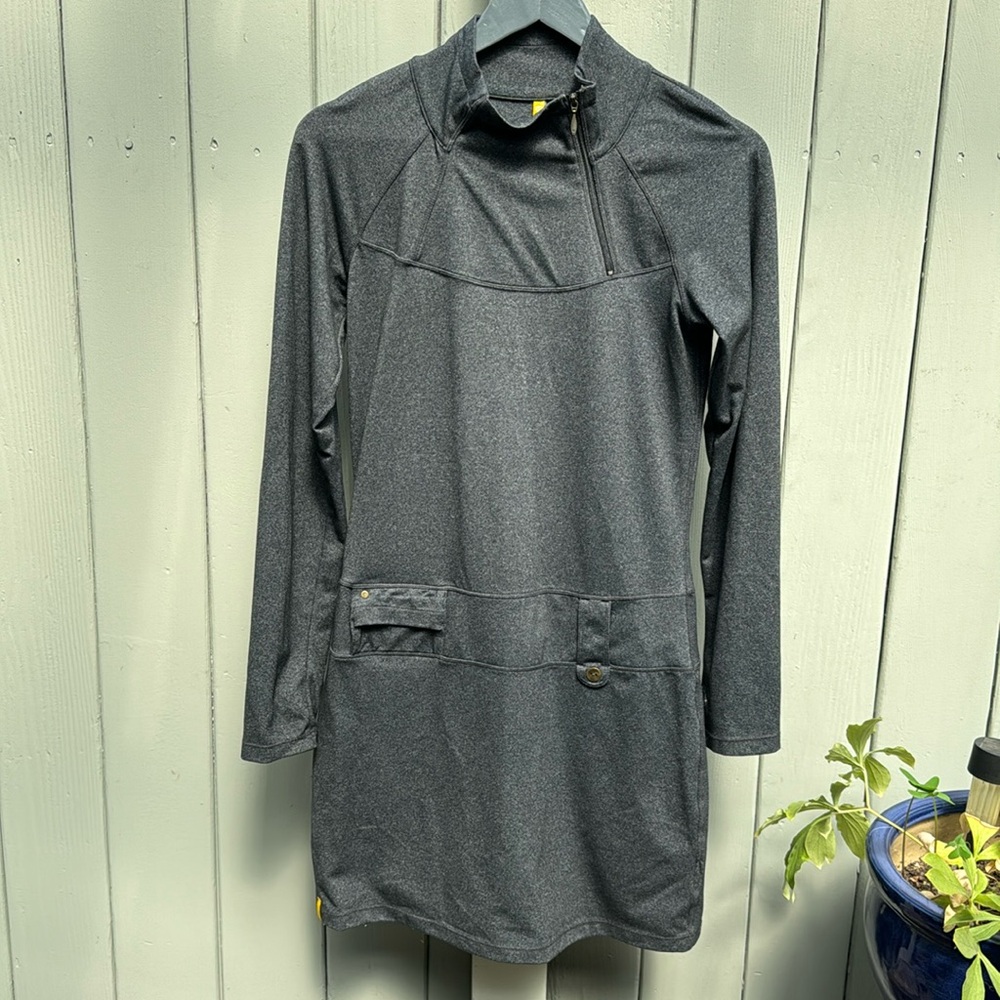 Lole dropped waist heathered grey dress WXS